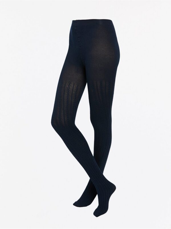 Cable-knit tights in lyocell blend - 7894681-2150