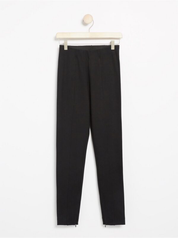 Black high waist leggings - 7901326-80