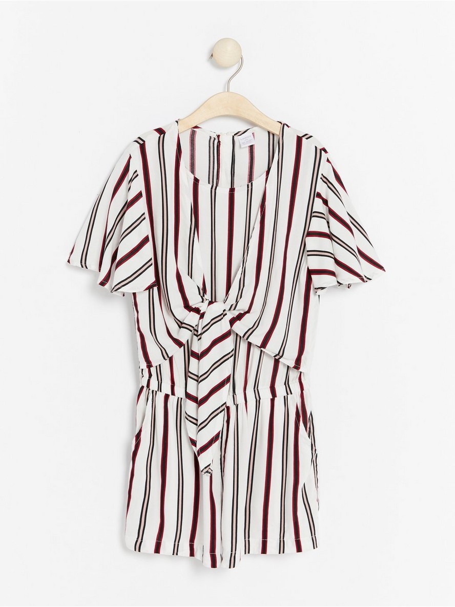 Striped jumpsuit with tie detail - 7907437-300