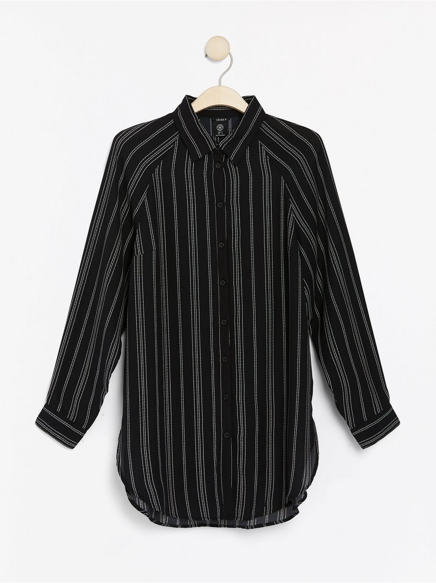 Bluze – Patterned black blouse