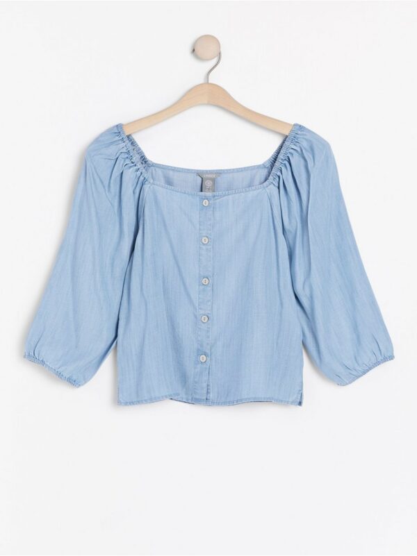 Lyocell denim blouse - 7939716-791