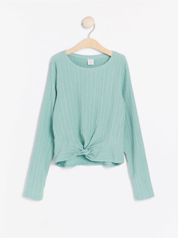 Long sleeve top with twisted detail - 7943388-7724