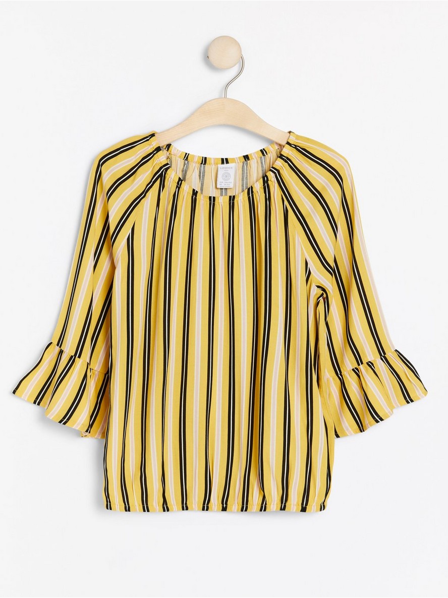 Bluze – Patterned blouse with trumpet sleeves