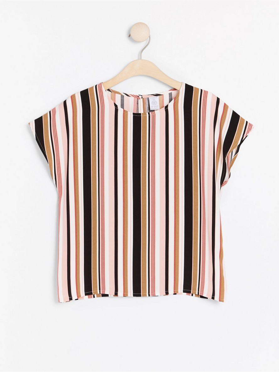 Bluze – Striped short sleeve blouse