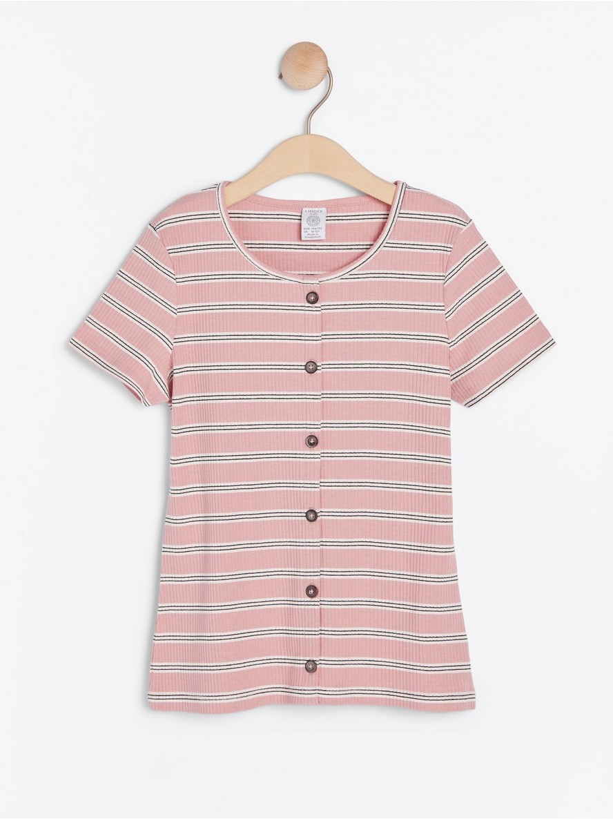 Majice – Striped ribbed jersey top