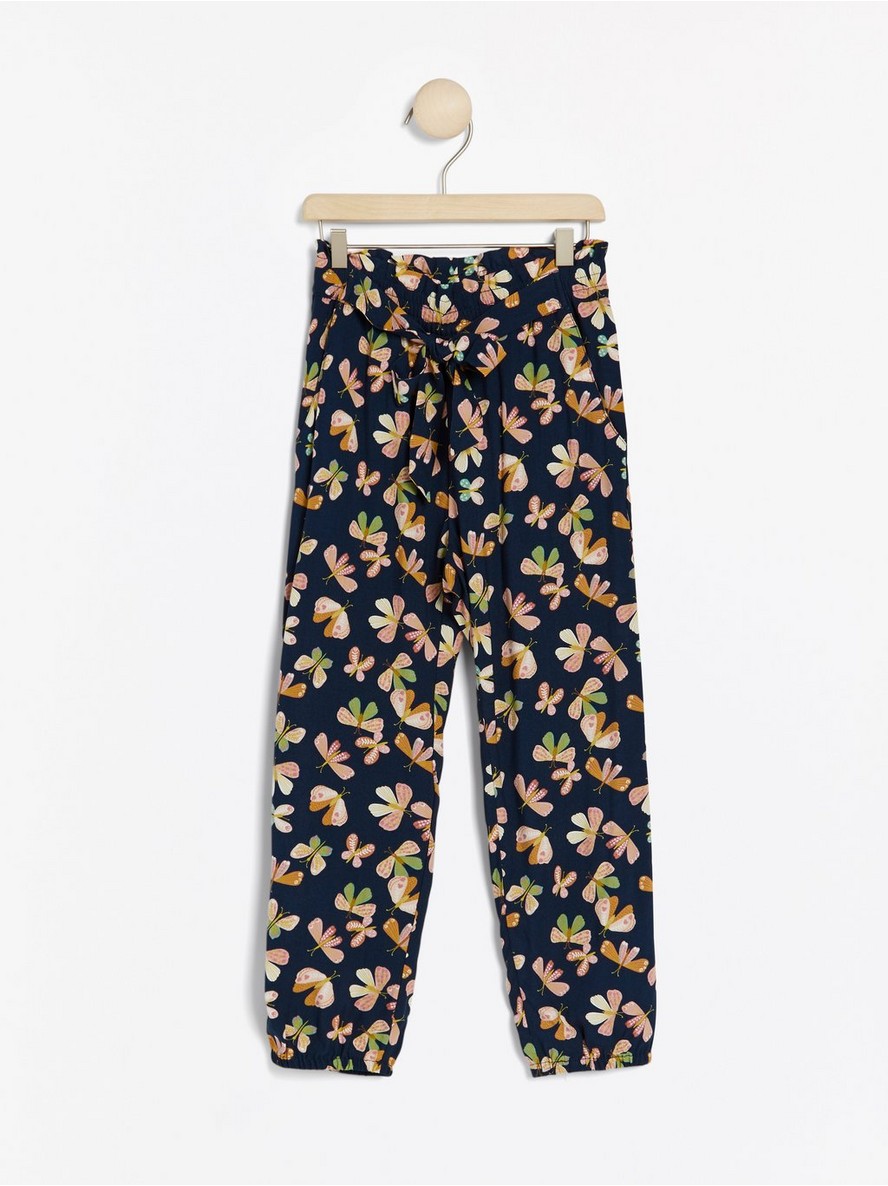 Pantalone – Loose fit trousers with butterfly pattern