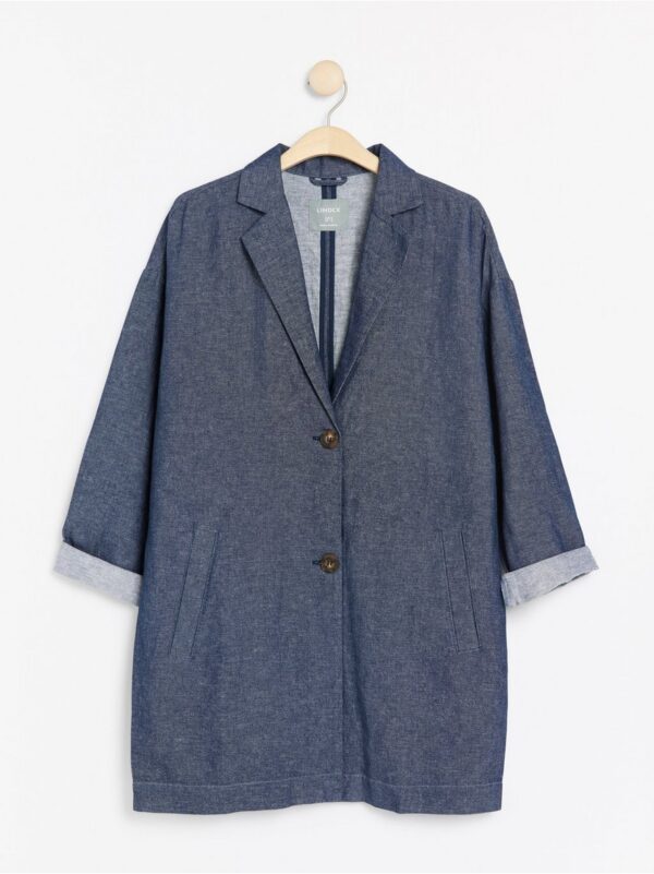 Oversized denim coat - 7952345-791