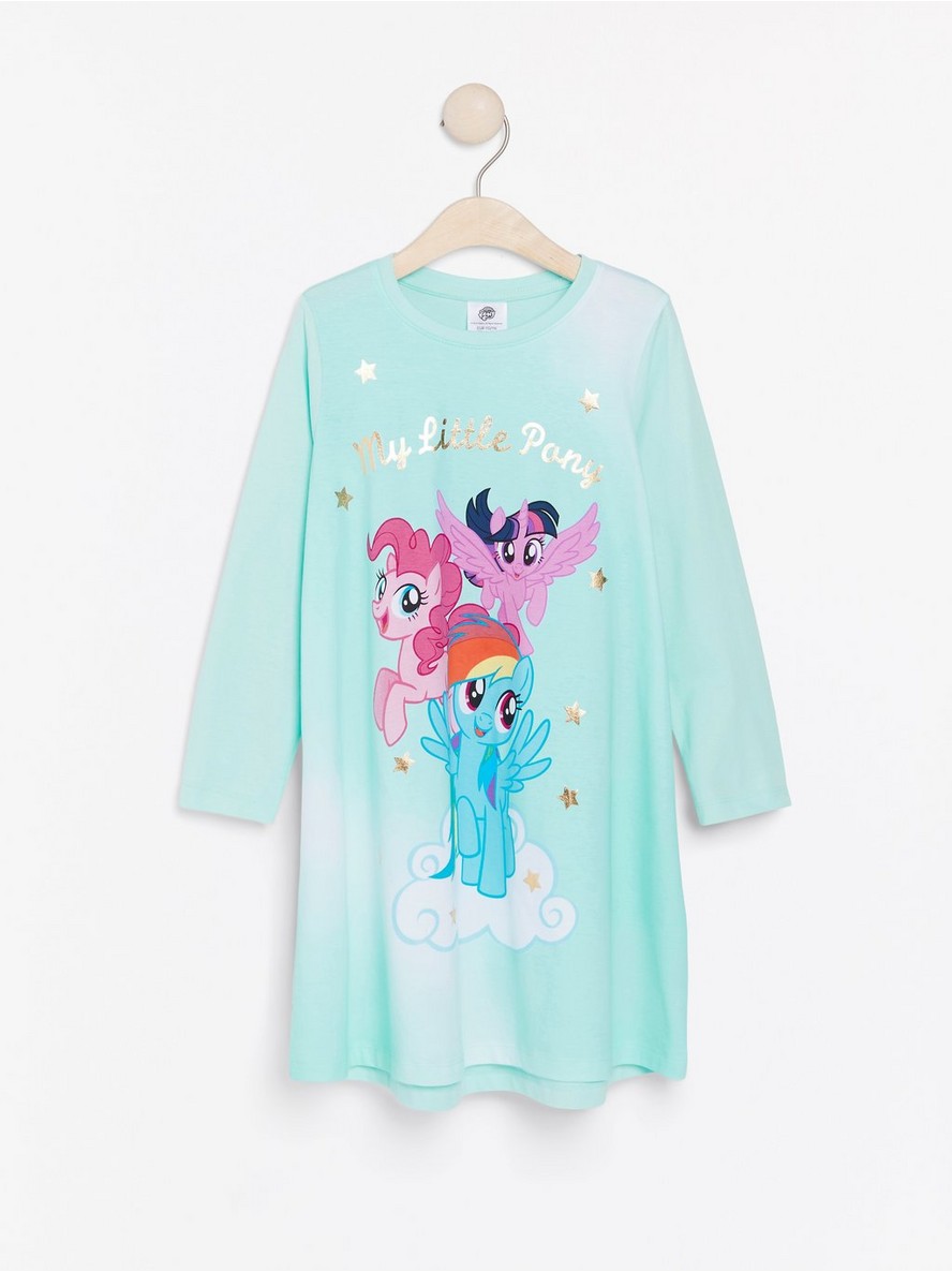 Spavaćice – Turquoise night dress with My Little Pony print