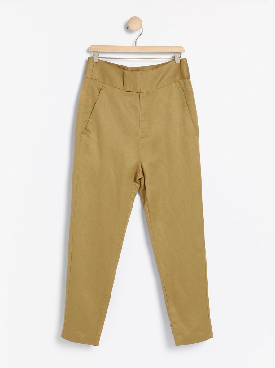 Pantalone – Cropped high waist trousers in lyocell blend