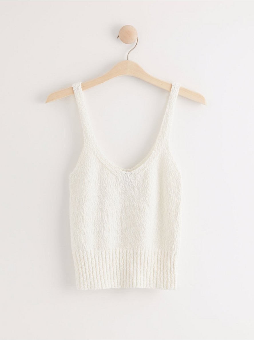 Short knitted camisole - 7962034-7862