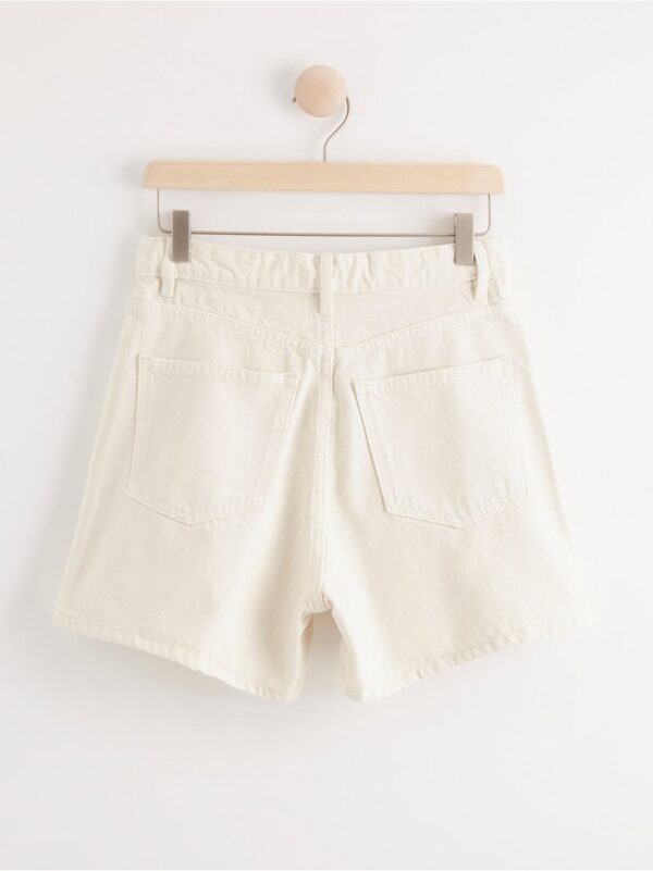 Off-white high waist denim shorts - 7981311-300
