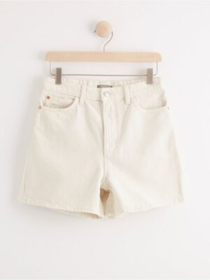 Off-white high waist denim shorts - 7981311-300