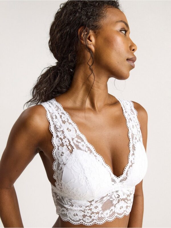 Bralette with lace - 7983700-70