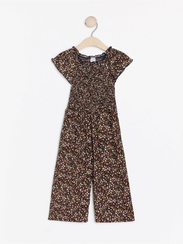 Patterned jumpsuit with smock - 7986459-2150