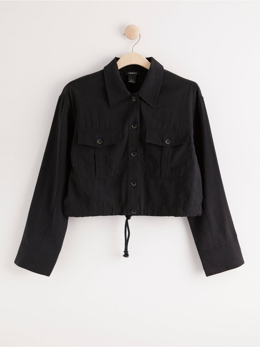 Sako – Cropped jacket in viscose blend