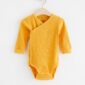 Ribbed wrap bodysuit with long sleeves - 8002778-8557
