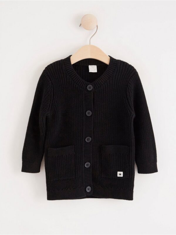 Knitted cardigan with pockets - 8002832-6959
