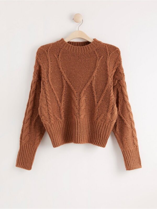 Cable-knit jumper - 8004259-7294