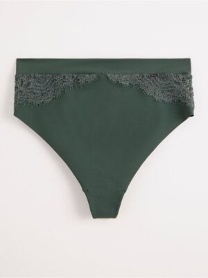 Thong high with lace - 8006850-9503