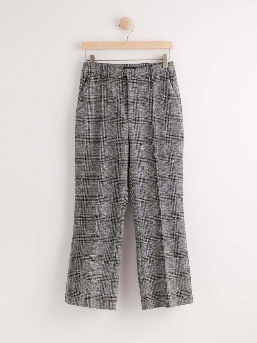 Pantalone – Checked kick flare trousers