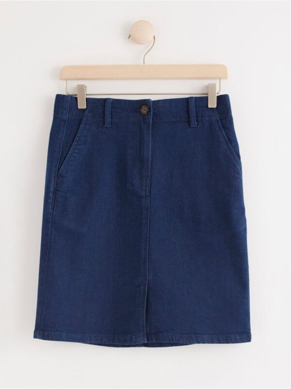 Short denim skirt - 8022095-790