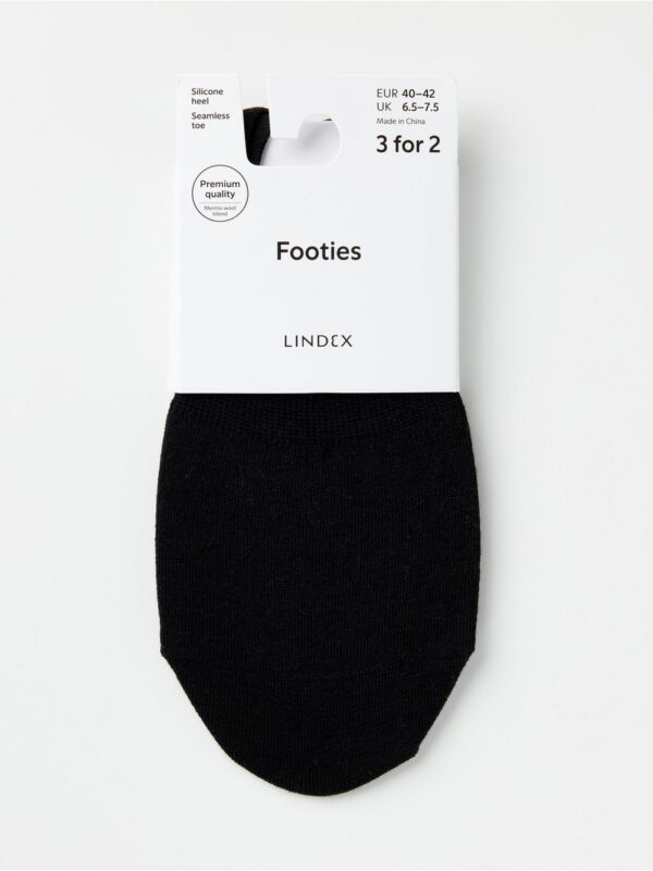 Low ankle socks in merino wool blend - 8022730-80