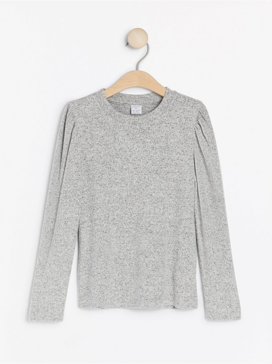 Dukserice – Fine-knit top with puff shoulders