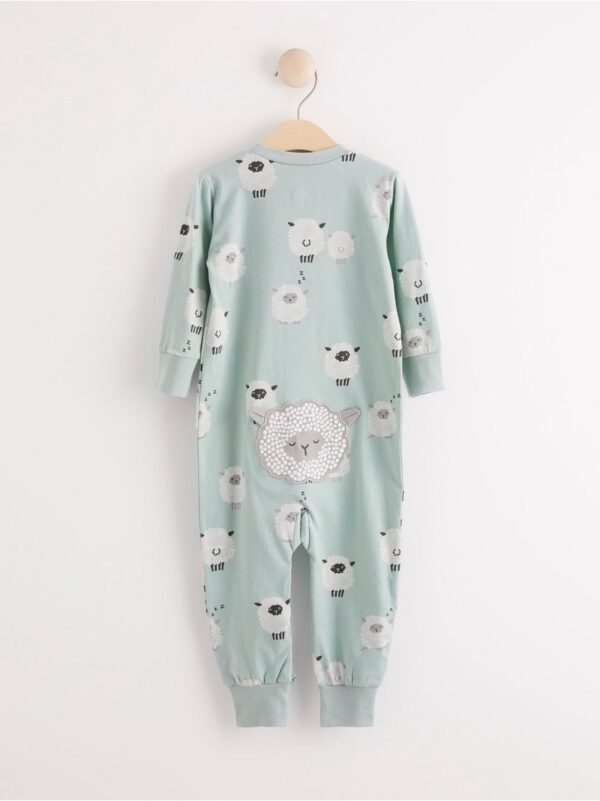 Pyjamas with sheep and back appliqué - 8036625-7682