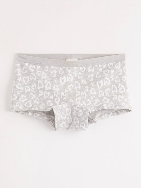 Briefs with heart print - 8038462-8395
