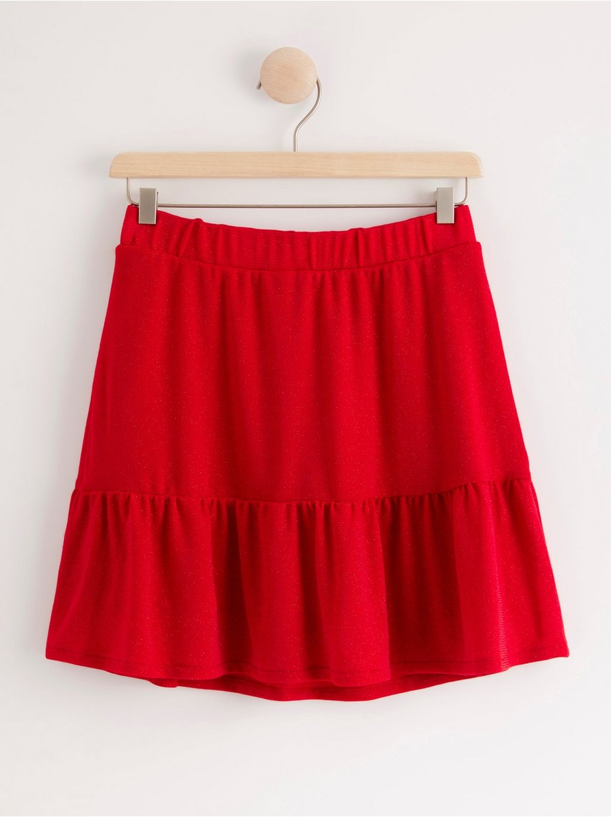 Lurex skirt with flounce - 8040827-7251