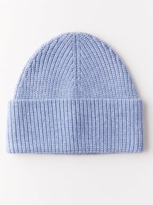 Rib-knit cap in recycled polyester blend - 8054100-6785