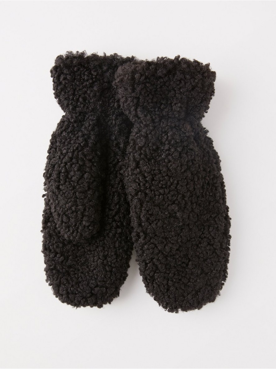 Rukavice – Pile mittens with fleece lining