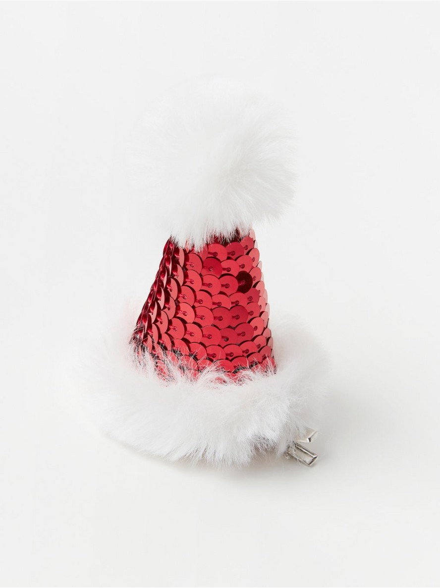 Snala za kosu – Hair clip with santa hat