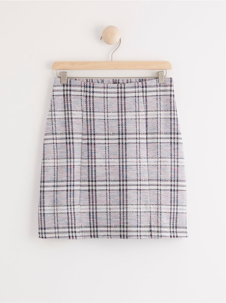 Suknja – Checkered mini skirt