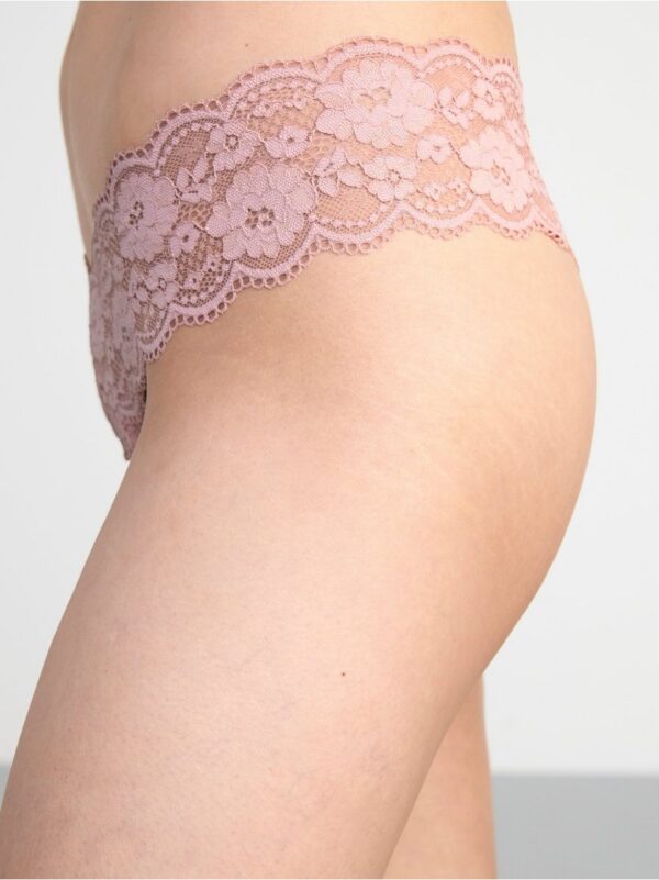 Thong low with lace - 8103515-7351