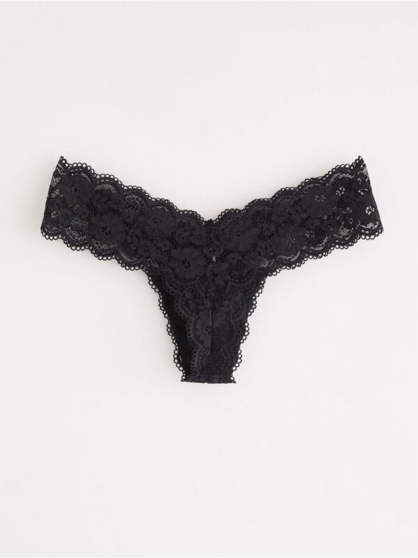 Thong low with lace - 8103515-80