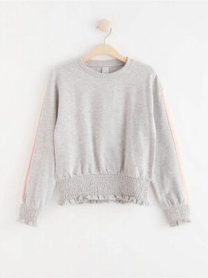 Sweater with smock and brushed inside - 8109042-7196