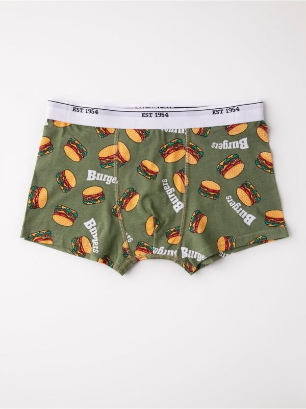 Boxer shorts with hamburgers - 8109831-7588