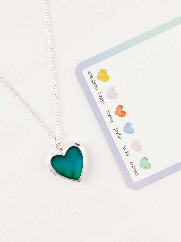 Heart shape mood necklace - 8126472-10