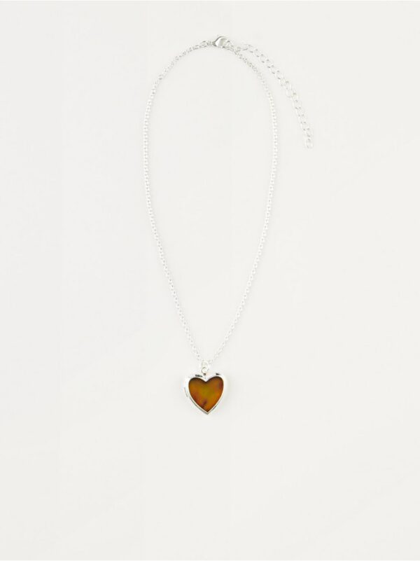 Heart shape mood necklace - 8126472-10