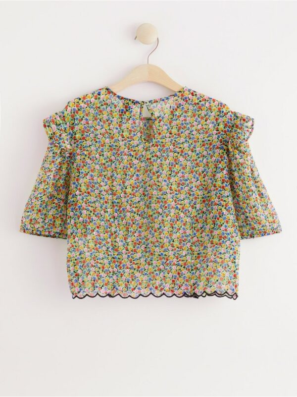 Patterned chiffon blouse - 8135054-80