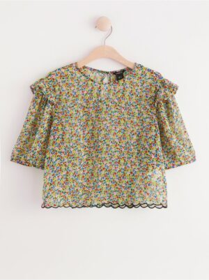 Patterned chiffon blouse - 8135054-80