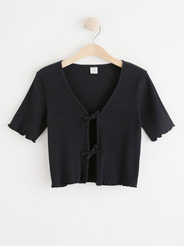 Short sleeve cardigan - 8136446-80