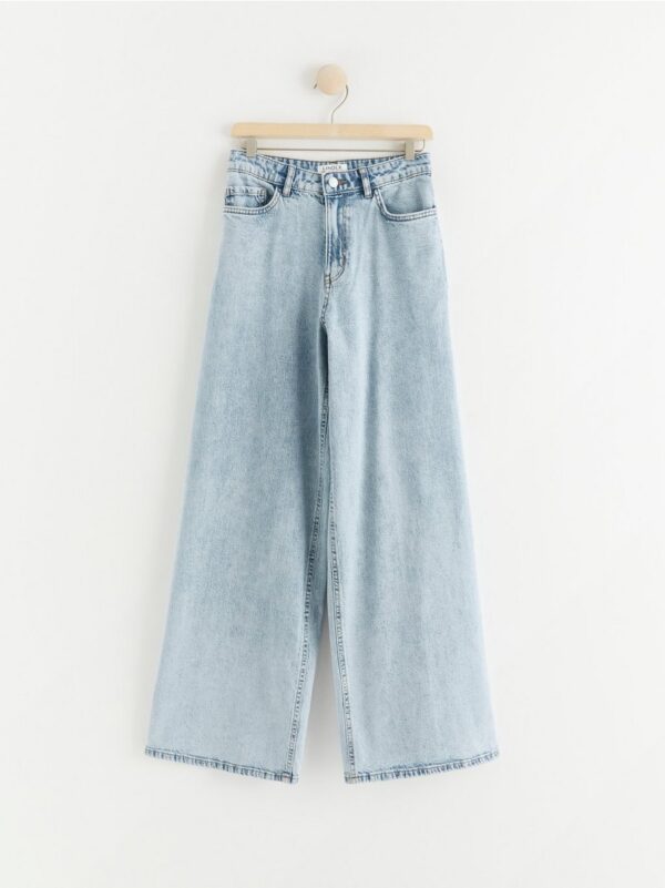 VIOLA Extra wide high waist jeans - 8146087-766