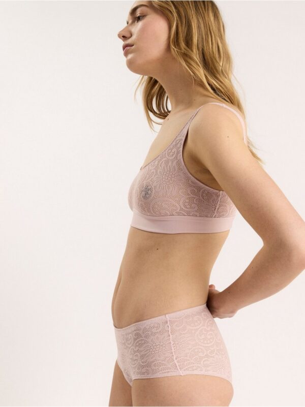 Soft bra with lace - 8156888-7651