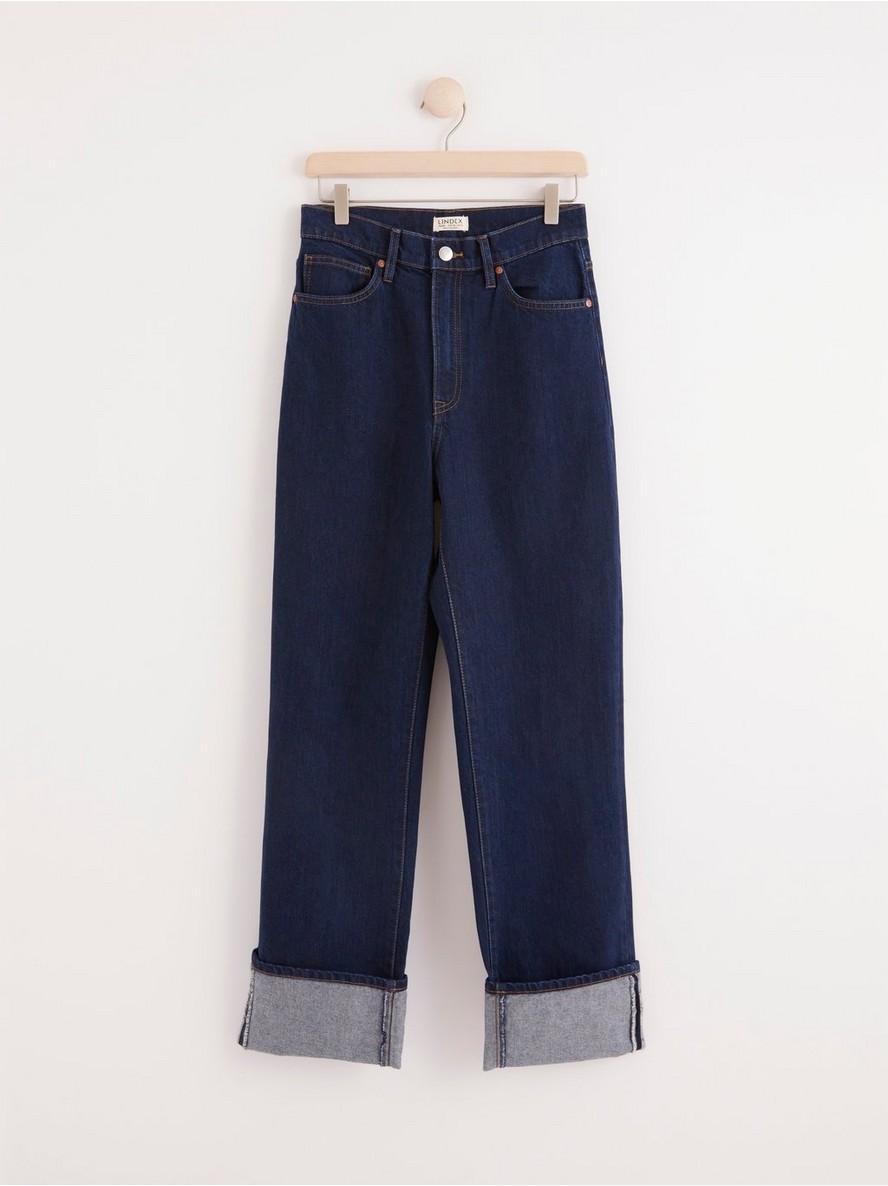 Pantalone – FRANKA High waist straight jeans with extra long leg