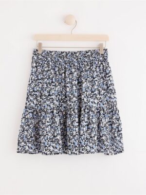 Short wrap skirt with flounce - 8173551-8467