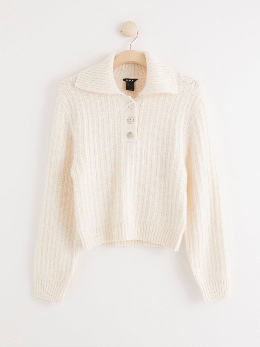 Dzemper – Knitted jumper with collar