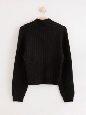 Knitted jumper with collar - 8175159-80
