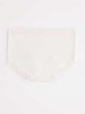 Regular waist brief with lace trim - 8176250-70